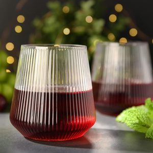 Factory Hot Selling Disposable <b>Plastic</b> Wine Cups Creative Striped Egg Cups Stemless Whiskey <b>Glasses</b> Red Wine for <b>Party</b> - Product Image 3