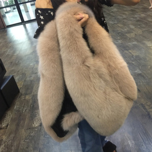 2022 automne hiver nouveau Imitation fourrure de renard <span class=keywords><strong>gilet</strong></span> femmes longue mode fourrure une <span class=keywords><strong>laine</strong></span> manteau <span class=keywords><strong>gilet</strong></span> - Product Image 2