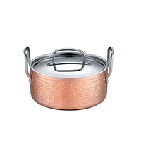 Ensemble d'ustensiles de cuisine martelés avec manche rivetée, en acier inoxydable de couleur dorée, de haute qualité