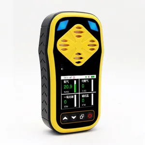 Zxx detector de gás de resposta rápida portátil 1, detectores múltiplos de gás com sensores importados