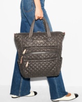 Sac fourre-tout personnalisé en polyester imperméable à fermeture éclair, multi-usages, avec logo imprimé personnalisé, vierge