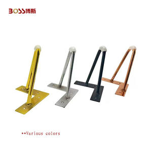 <span class=keywords><strong>BOSSS</strong></span> 40cm moderno negro Metal acero al carbono muebles pierna fácil instalación para sala de estar dormitorio cocina baño hogar Oficina - Product Image 1