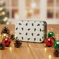 Support magnétique rectangulaire pour cils naturels, bandeau réutilisable pour extensions de cils, emballage cosmétique en fer blanc écologique