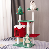 Jouet pour chat : Arbre de Noël personnalisé pour chats, tour de jeu avec griffoir et maisonnette-lit