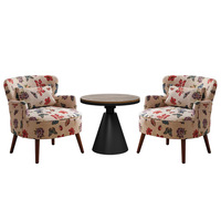 Table d'appoint ronde moderne et durable en acier inoxydable, confortable pour l'extérieur, la salle à manger ou le salon, idéale pour la maison ou l'hôtel.