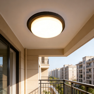 Lámpara de Techo para Exteriores, <span class=keywords><strong>LED</strong></span>, de Montaje Empotrado, para Pared o Techo, Redonda, para Patio, Balcón, <span class=keywords><strong>Terraza</strong></span> - Product Image 3