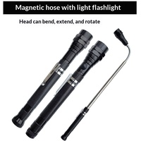 Lampe de travail extérieure flexible pour tuyau d'arrosage, 3 LED, lumière extractible, en alliage d'aluminium, magnétique, rétractable, design rotatif, modèle T91, outil