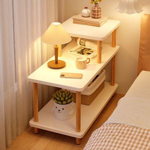 Comodino Stretto, <span class=keywords><strong>Tavolino</strong></span> Piccolo per Camera da Letto e Soggiorno, <span class=keywords><strong>Tavolino</strong></span> Minimalista da Divano, Comodino Sottile con Spazio di Archiviazione - Product Image 2