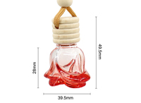 Diffuseur de parfum pour voiture suspendu, 6 ml, 10 ml, logo personnalisable, coloré, aromathérapie, flacons en verre vides pour parfum