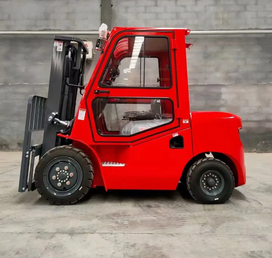 Çin fabrika kabin klima ile cep forklift  yaptı