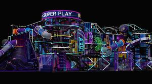 Ensembles d'équipements de terrain de jeu pour enfants sur le thème de l'espace, style moderne personnalisé, terrain de jeu intérieur commercial pour enfants pour centre de divertissement - Product Image 4