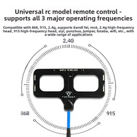 Antenne d'extension de portée haute fréquence pour avion modèle RC, en métal, motif feuille d'érable, 2.4G 868 915, Ruiskai Heiyang Yunzhuo Sisi Wing