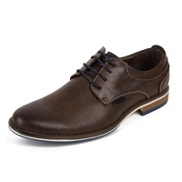 Chaussures habillées pour hommes, chaussures Oxford en cuir décontractées avec lacets, chaussures habillées classiques formelles