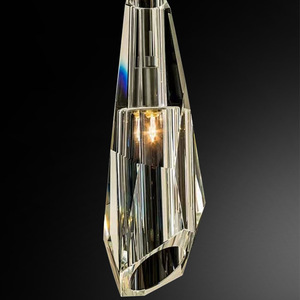 All-Copper Modern Minimalist Creative Dining <b>Room</b> Bar Counter Pendant <b>Light</b> Luxury Crystal Bedside Long Decorative Pendant <b>Light</b> - Product Image 2