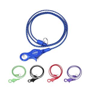 เชือกบันจี้จัมพ์คาสิโนแบบกำหนดเองพร้อมโลโก้ส่วนตัว ดีไซน์เฉพาะ สำหรับโปรโมชั่น พร้อมหัวล็อคแบบก้ามปู - Product Image 1