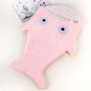 Saco de dormir en forma de tiburón <span class=keywords><strong>para</strong></span> bebé, animal de peluche personalizado, suave - Product Image 6