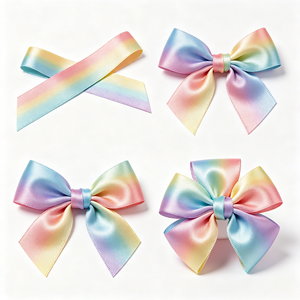 Lazo de Satén Vibrante Arcoíris, Lazo Decorativo Multiusos para Cumpleaños, Fiestas, Ramos de Flores, Embalaje de Regalos - Product Image 4