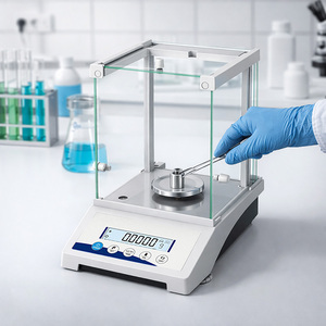 Balanza Analítica AELAB Serie FA-E(N) 0.1mg con Calibración Interna, Sensor Electromagnético, RS232 y Pantalla LCD para Pesaje - Product Image 4