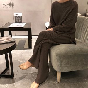 Completo Due Pezzi da Donna in <span class=keywords><strong>Maglia</strong></span> Sciolto Casual Coreano Primavera Autunno 2026, Completo Due Pezzi Stile Commuter dal Temperamento Elegante - Product Image 6