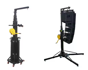 Telescoping truss tower Crank <b>stand</b> for events Stage lift tower <b>Speaker</b> light truss Event equipment tower - Product Image 4