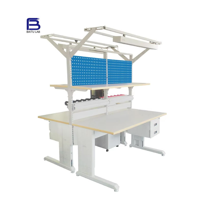 Heavy Duty ESD Workbench Steel Frame Anti-Static Surface for Laboratory ...