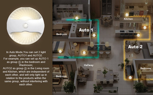 Led từ ánh sáng ban đêm sản phẩm nhà thông minh với liên kết cảm ứng sạc mô hình phổ biến cho không có hệ thống dây điện lối vào - Product Image 5