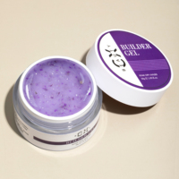 CaiXuan Euro St Spring Inflorescence Building Gel 16 Teintes Gel Dur Pailleté Effet Pétale Naturel pour Manucure Professionnelle en Salon