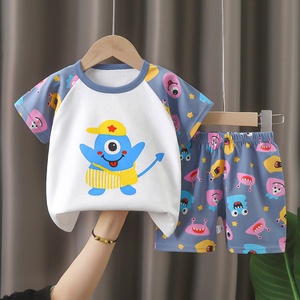 Michley vestiti di cotone per bambini a maniche corte set estate nuovo stile per ragazzi ragazze vestiti per bambini bambini <span class=keywords><strong>abbigliamento</strong></span> unisex - Product Image 5