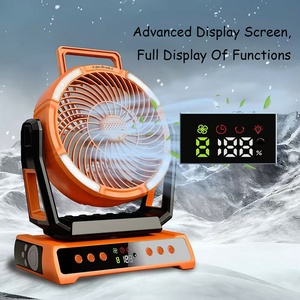 Ventilateur d'extérieur rechargeable 40000mAh, longue autonomie, LED, télécommande intelligente, USB, refroidissement, camping, portable, rechargeable - Product Image 4