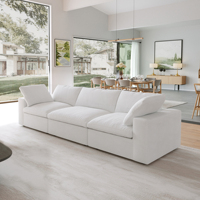 VOXHOME USA auf Lager Dropshipping Cloud Sofa Wohnzimmermöbel Nordisches Schwarz Weiß Grau Modulares Ecksofa Set
