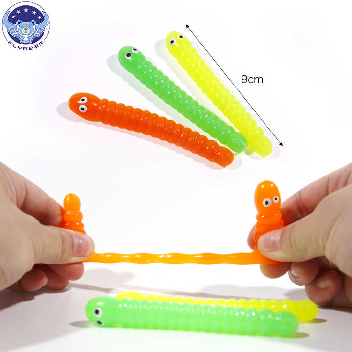 3+ Ages Small Size Caterpillar Squishy Noodle Toy 9 cm Size Novelty ...