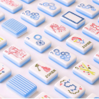 Großhandel Maßgefertigte Moderne Vierschichtige 160-Teilige Mahjong-Steine Familienspiel Kindgerecht Umweltfreundlich Luxuriöses Design