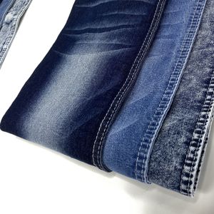 بنطلون جينز من القطن والبوليستر والقطن بلون نيلي ، قماش دينيم ، سعر مادة 14 أونصة 12 أونصة للجينز - Product Image 3