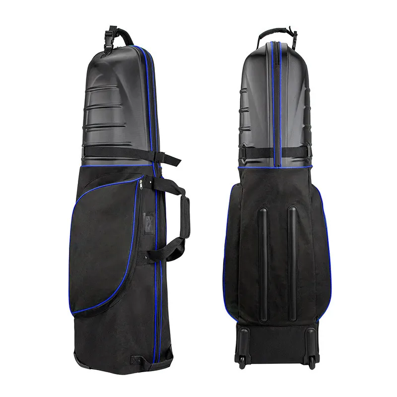Vente en gros personnalisée sacs d'avion de voyage de golf sacs de voyage de golf personnalisés coque rigide avec roues