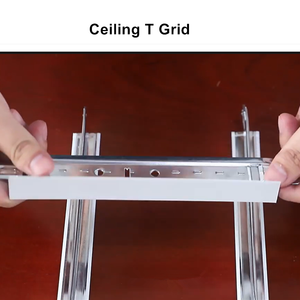 Plafond plat en métal et gypse au design moderne Carreaux Tgrid T <span class=keywords><strong>Bar</strong></span> Frame - Product Image 4