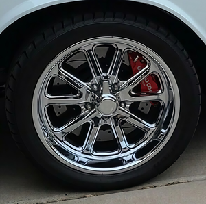 1 ensemble/4 pièces de enjoliveurs de moyeu en alliage de zinc pour jantes Daisy 200S T70, type KNOCK OFF Tribar Spinner, avec trou de 2,<span class=keywords><strong>5</strong></span> pouces et entre-axe, style Lowrider - Product Image 2