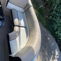 Bateau ponton en aluminium Allhouse 25FT avec moteur hors-bord pour la pêche et la navigation à la dérive, capacité de 12 à 15 personnes, modèle PB-25FT, fabriqué en Chine