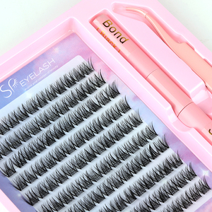 SP Lông Mi Mềm Mại Tự Nhiên Matte Tự Làm Phân Khúc Lash Cluste Kit Nhãn Hiệu Riêng Cá Nhân Tự Nhiên Tự Làm Cụm Khối Lượng Lông Mi Mở Rộng - Product Image 1