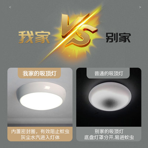 ไฟเพดาน QiaoSheng แบบ Tri-Proof พร้อมเซ็นเซอร์อินฟราเรด IP54 สำหรับห้องน้ำ - Product Image 4