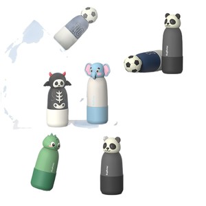 Botella de Agua Infantil Aislada de Acero Inoxidable 304 con Diseño de Animales, Taza Personalizada con Dibujos Animados - Product Image 1