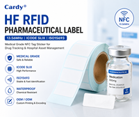 Etiqueta Farmacéutica RFID HF de 13.56MHz ICODE SLIX, Etiqueta NFC de Grado Médico para Rastreo de Medicamentos, Gestión de Activos Hospitalarios, OEM