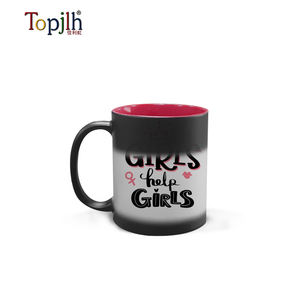 Topjlh 11oz Sublimation-Ready <span class=keywords><strong>Magic</strong></span> Mug avec changement de couleur interne en céramique mate Solution de marque professionnelle pour café Option en vrac - Product Image 4