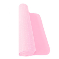 Tapis en rouleau 100 % polyester respirant non tissé, rose, antidérapant, en feutre, pour scène, escalier, événementiel, en promotion