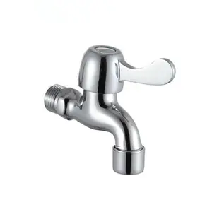 Cina Cheap good quality Abs faucet Pvc and Brass Chrome PP Bibcock with Lock Taps for bathroom