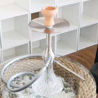 Lot de Chicha Complet en 2 Couleurs avec Tasse en Verre et Alliage d'Aluminium, Logo Personnalisé, Vente en Gros