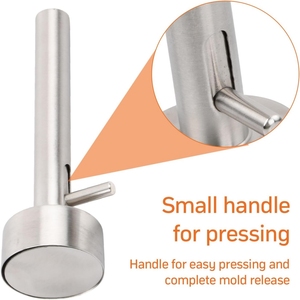 <span class=keywords><strong>Stampo</strong></span> <span class=keywords><strong>per</strong></span> <span class=keywords><strong>Polpette</strong></span> in Acciaio Inox - Pressa Manuale <span class=keywords><strong>per</strong></span> <span class=keywords><strong>Polpette</strong></span> Uniformi, Hamburger e Falafel con Facile Rilascio - Product Image 4