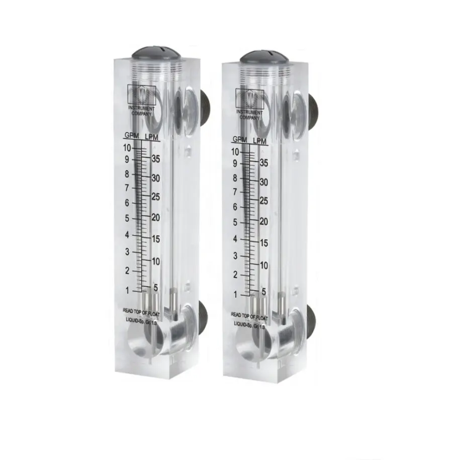 High quality panel type flow meter tube rotameter 5GPM 10GPM