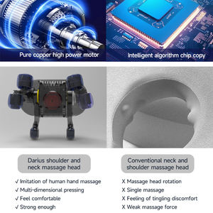 Masajeador de cuello y hombros DARIUS con calefacción, batería de 2000mAh, masaje de alta velocidad y diseño que promueve la salud - Product Image 6