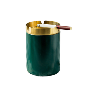 Cenicero de Acero Inoxidable para Oficina en Casa, Moderno, con Forma de Embudo, Resistente al Viento, Sin Humo, Fácil de Limpiar, Desmontable, Diseño Personalizable - Product Image 1