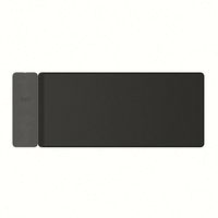 Tapis de souris pour jeux sur ordinateur, tapis de souris avec chargeur sans fil, surface coussinée, chargeur sans fil, tapis de souris pour jeux de bureau